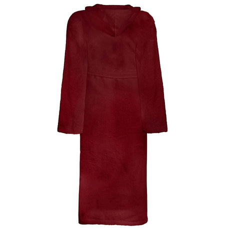 Vidaxl badjas kinn rood m katoen
