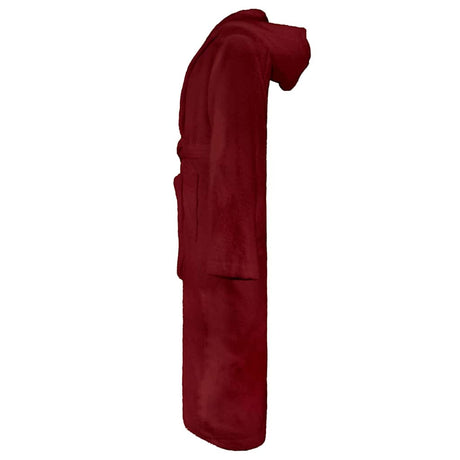 Vidaxl badjas kinn rood m katoen