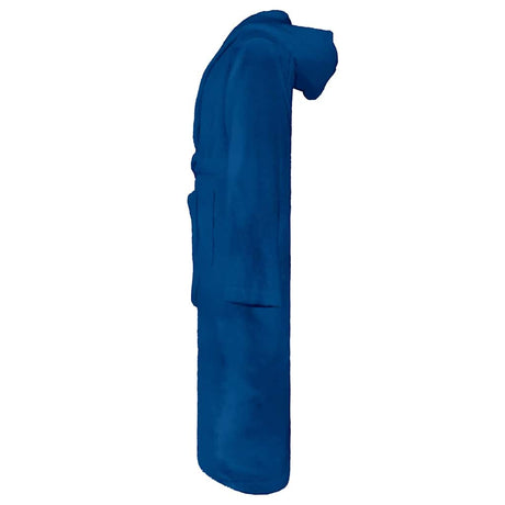 Vidaxl badjas kinn blauw l katoen