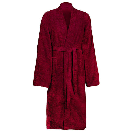 Vidaxl badjas kinn rood s katoen