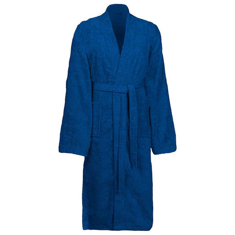 Vidaxl badjas kinn blauw s katoen