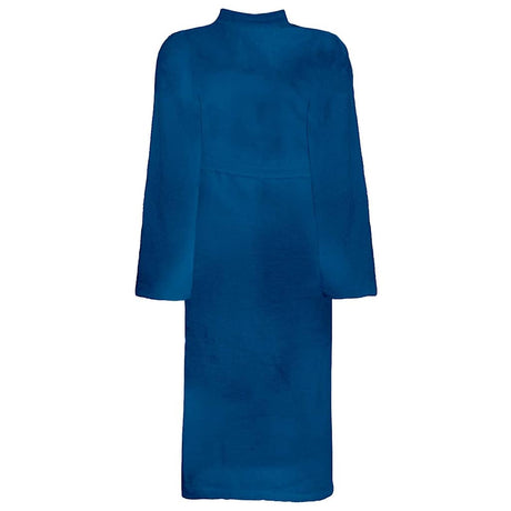 Vidaxl badjas kinn blauw s katoen