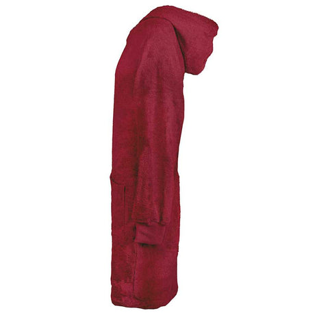 Vidaxl deken hoodie kinn rood l katoen