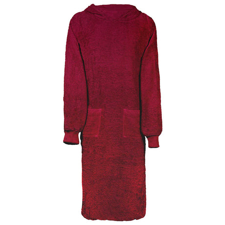 Vidaxl deken hoodie kinn rood xl katoen