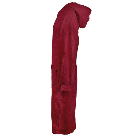 Vidaxl deken hoodie kinn rood xl katoen