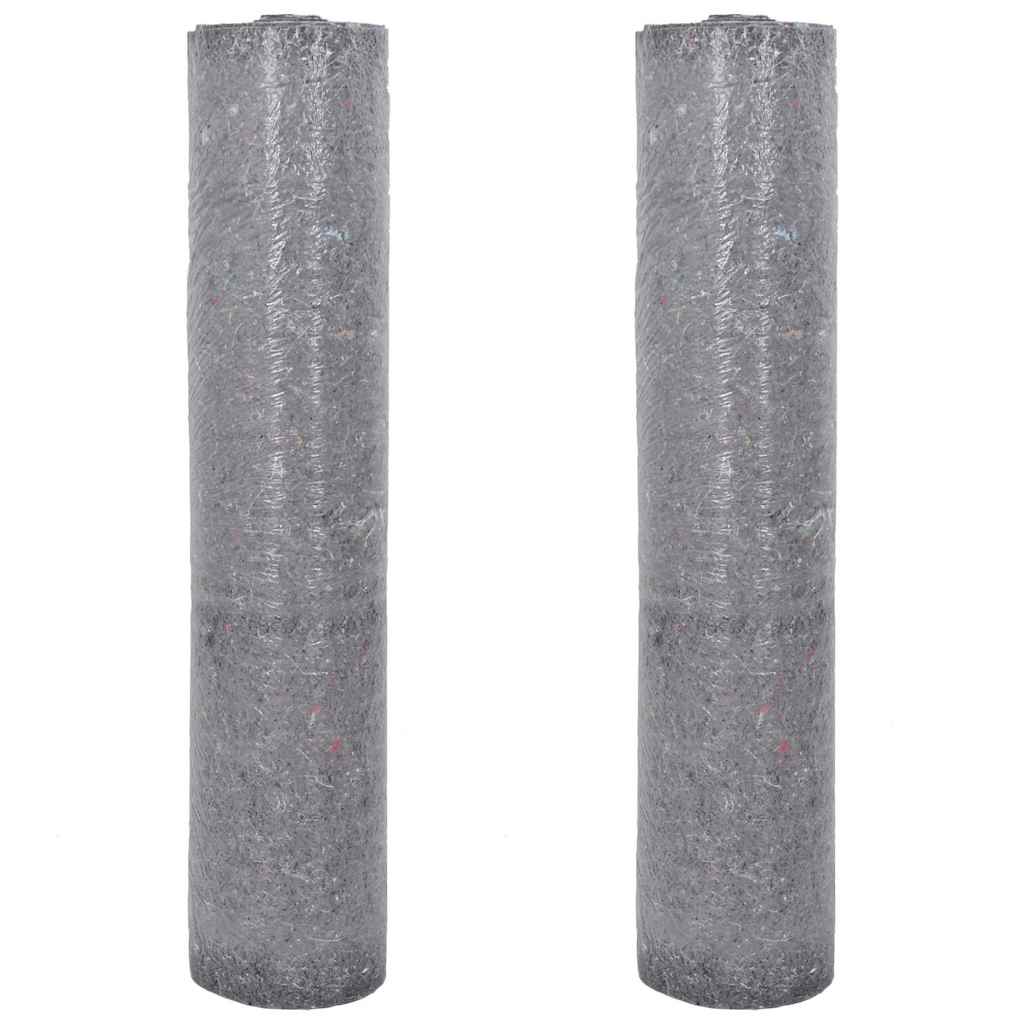 Vidaxl antislip schildersvlies 2 st 25 m 180 g m² grijs