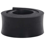 Vidaxl rubberen rand voor sneeuwploeg 120x10x2 cm zwart