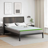 Vidaxl matrastopper wit en groen 140 x 200 cm jacquard stof