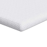 Vidaxl matrastopper wit 140 x 190 cm jacquard stof