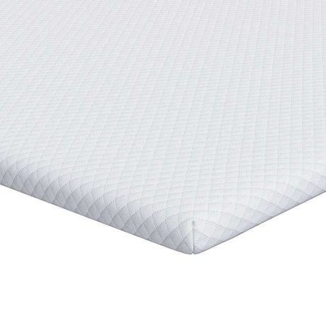 Vidaxl matrastopper wit 140 x 190 cm jacquard stof