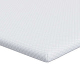 Vidaxl matrastopper wit 160 x 200 cm jacquard stof