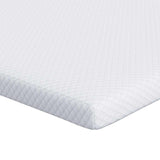Vidaxl matrastopper wit 90 x 200 cm jacquard stof
