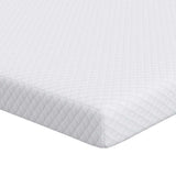 Vidaxl matrastopper wit 200 x 200 cm jacquard stof