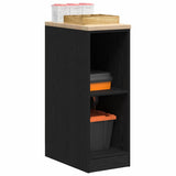 Vidaxl garagekast 30x51x85 cm massief grenenhout zwart