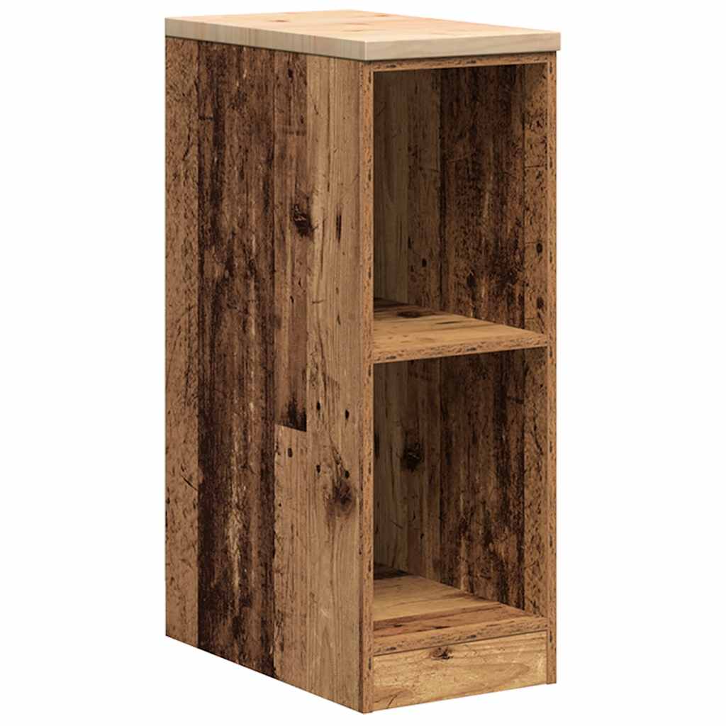 Vidaxl garagekast 30x51x85 cm massief grenenhout oud hout
