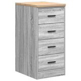Vidaxl garagekast 40x51x85 cm massief grenenhout grijs sonoma
