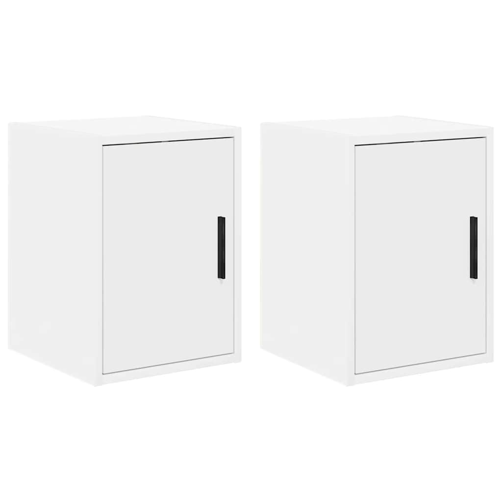 Vidaxl garagewandkasten 2 st spaanplaat wit