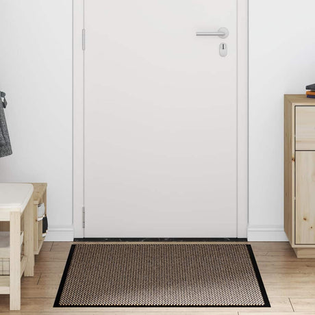 Vidaxl deurmat 90x120 cm bruin