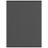 Vidaxl deurmat 90x120 cm gestreept zwart en grijs