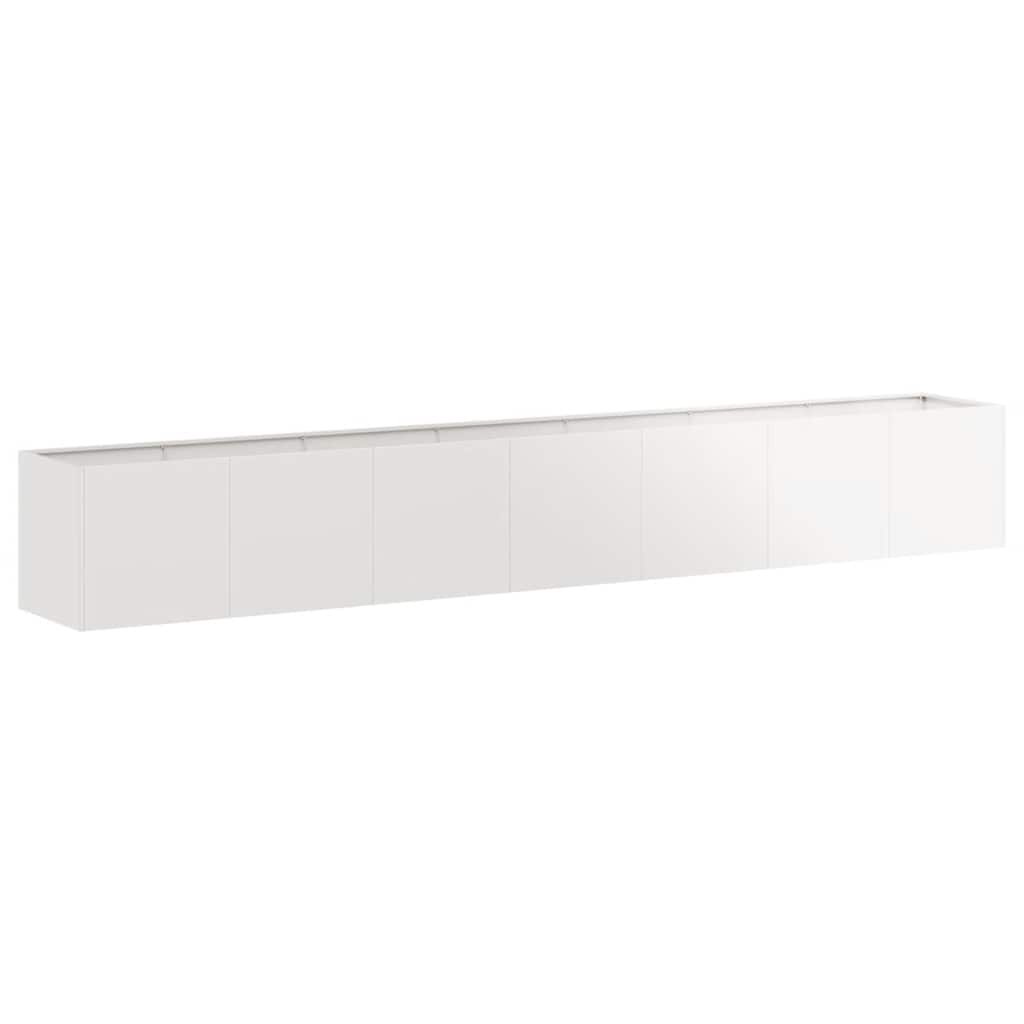 Vidaxl plantenbak 280x40x40 cm roestvrij staal