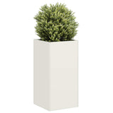 Vidaxl plantenbak 40x40x80 cm koudgewalst staal wit