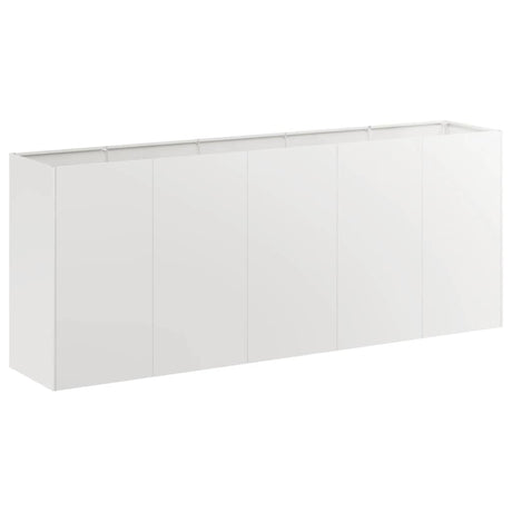 Vidaxl plantenbak 200x40x80 cm roestvrij staal