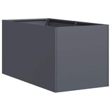 Vidaxl plantenbak 40x80x40 cm koudgewalst staal antracietkleurig