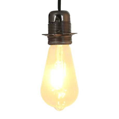 Vidaxl lamphouders 2 st glanzend zwart e27