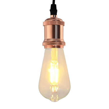 Vidaxl lamphouders 2 st roségoud e27