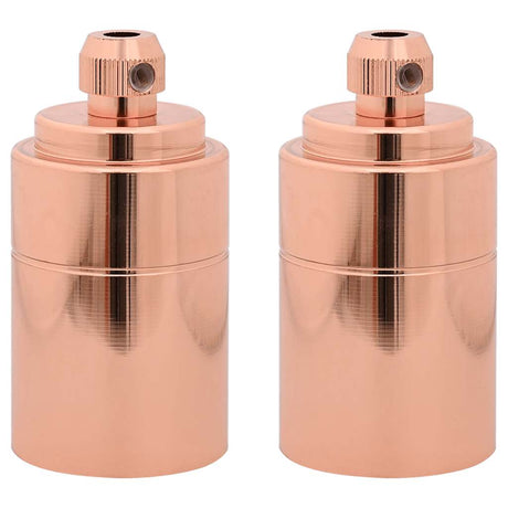 Vidaxl lamphouders 2 st roségoud e27