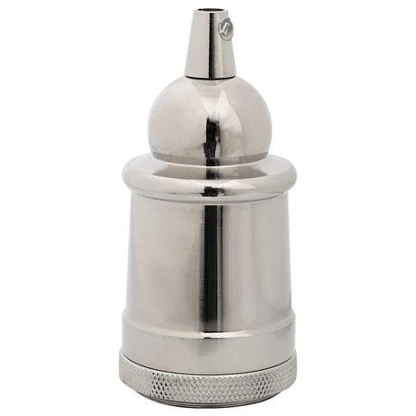 Vidaxl lamphouders 2 st nikkel satijn e27