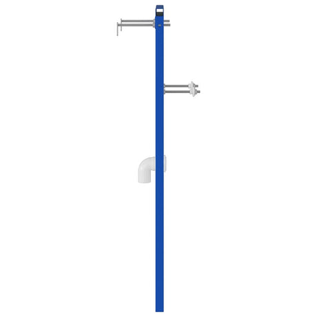 Vidaxl badkamer muursteun blauw 50 x 3 x 112 cm