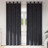 Vidaxl verduisterende gordijnen 2 pcs donkergrijs 140 x 260 cm fluweel