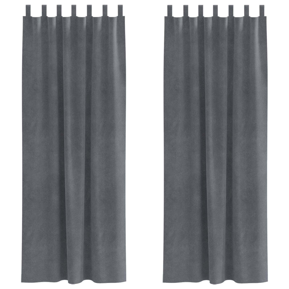 Vidaxl verduisterende gordijnen 2 pcs lichtgrijs 140 x 225 cm fluweel