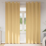 Vidaxl zwart-out gordijnen met ringen 2 pcs beige 245 x 140 cm