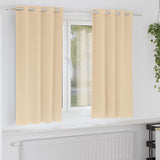 Vidaxl zwart-out gordijnen met ringen 2 pcs crème 175 x 140 cm