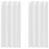 Vidaxl zwart-out gordijnen met ringen 2 pcs puur wit 245 x 140 cm