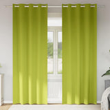 Vidaxl zwart-out gordijnen met ringen 2 pcs groen 245 x 140 cm
