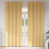 Vidaxl zwart-out gordijnen met ringen 2 pcs beige 245 x 140 cm