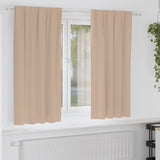 Vidaxl zwart-out gordijnen met ringen 2 pcs taupe 175 x 140 cm