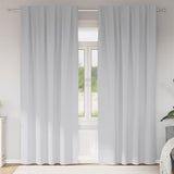 Vidaxl zwart-out gordijnen met ringen 2 pcs bleekgrijs 260 x 140 cm
