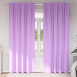 Vidaxl zwart-out gordijnen met ringen 2 pcs paars 225 x 140 cm