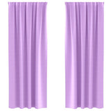 Vidaxl zwart-out gordijnen met ringen 2 pcs paars 225 x 140 cm