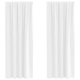 Vidaxl zwart-out gordijnen met ringen 2 pcs puur wit 225 x 140 cm