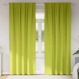 Vidaxl zwart-out gordijnen met ringen 2 pcs groen 245 x 140 cm