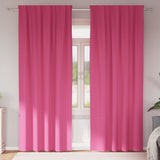 Vidaxl zwart-out gordijnen met ringen 2 pcs felroze 245 x 140 cm