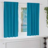 Vidaxl zwart-out gordijnen met ringen 2 pcs turquoise 175 x 140 cm