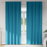 Vidaxl zwart-out gordijnen met ringen 2 pcs turquoise 225 x 140 cm