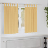 Vidaxl zwart-out gordijnen met ringen 2 pcs beige 140 x 140 cm