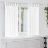 Vidaxl zwart-out gordijnen met ringen 2 pcs puur wit 175 x 140 cm